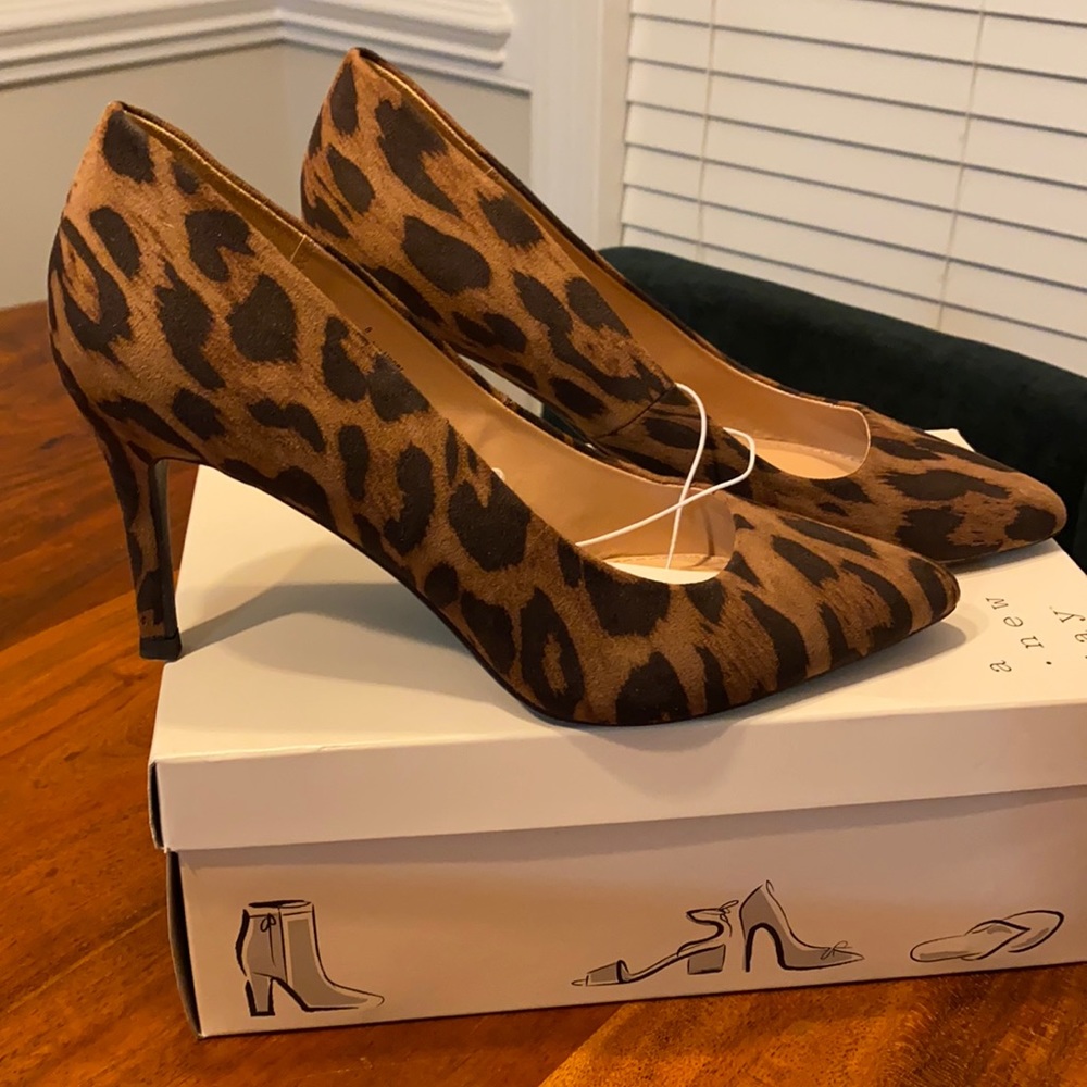 Leopard print heels